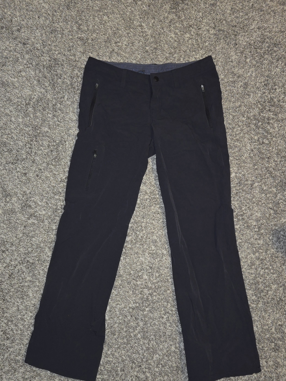 REI Black Women's Hiking Pants with Zippered Pockets